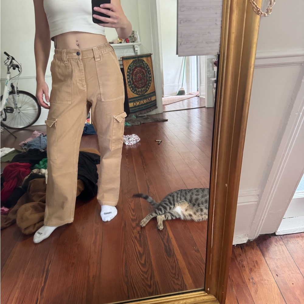 PacSun Tan Straight Leg Jeans